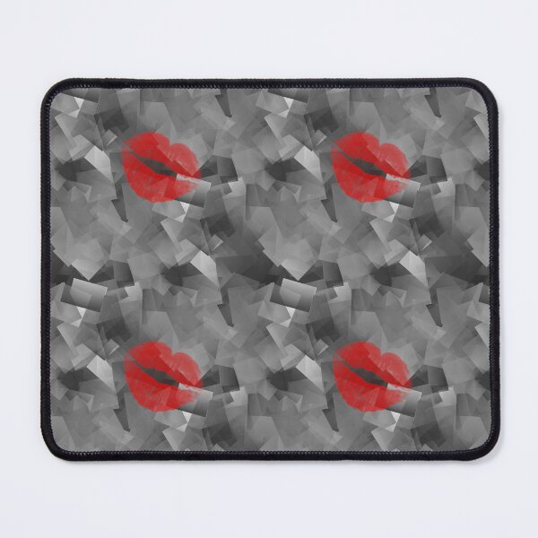 Item preview, Copy of Pattern - Gray Cubes with Lipstick Kiss designed and sold by ZepoPublishing.