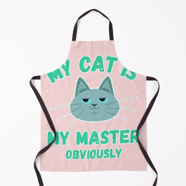 Item preview, My Cat Is My Master Obviously Funny Cat Owner designed and sold by SoftAuraStudi0.