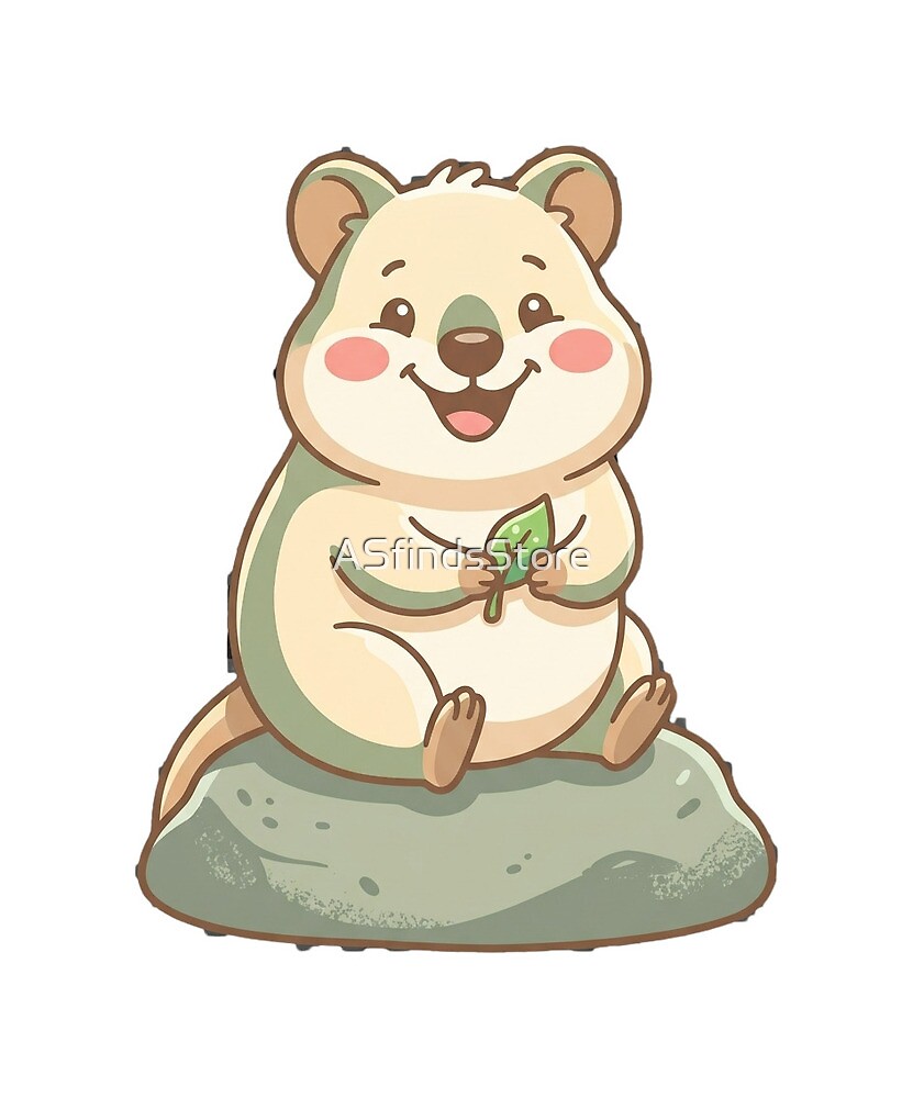 Capybara & Quokka die-cut sticker