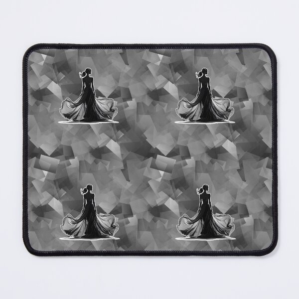 Item preview, Copy of Copy of Pattern - Gray Cubes with Elegant Woman designed and sold by ZepoPublishing.