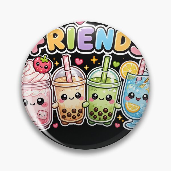 Item preview, Cute Drink Besties Squad Sticker designed and sold by Tinytreatstudio.