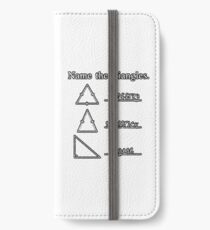 Name The Triangles iPhone Wallet/Case/Skin