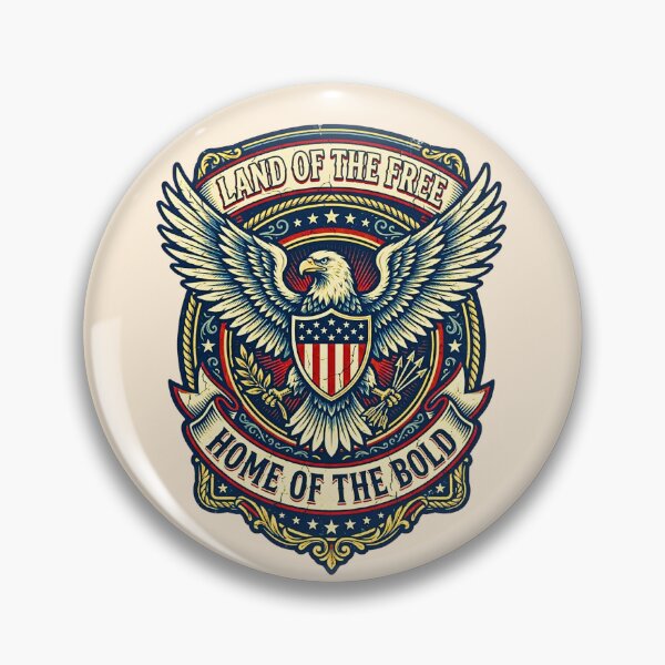 Item preview, Vintage Patriotic American Eagle Badge Typography designed and sold by EvergreenPark - Tee Studio.