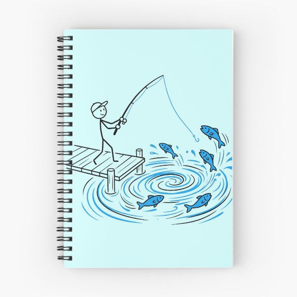 Item preview, Stickman Fishing Adventure – Relaxed Lake Day Graphic designed and sold by Chroma Dreams .