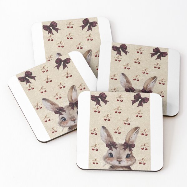 Item preview, Cute Rabbit Cherry Kawaii Design designed and sold by animenosekaiii.