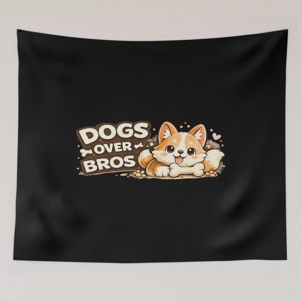 Item preview, Dogs Over Bros Funny Corgi Dog Lover Gift Girl designed and sold by Hobby-up.