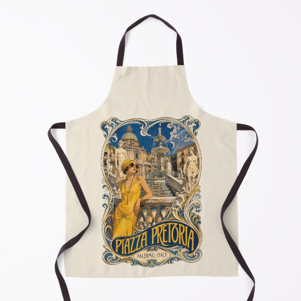 Item preview, Piazza Pretoria, Palermo, Italy [Ink and Gouache Illustration] designed and sold by elektronen.