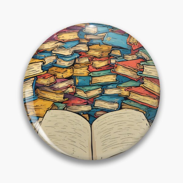 Item preview, An open book amidst a tumble of books designed and sold by Mianku | Für das Leben.