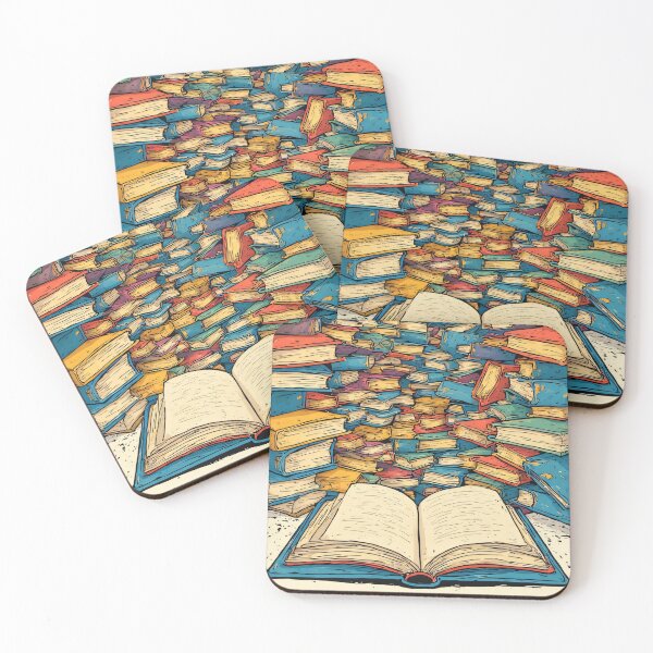 Item preview, An open book amidst a tumble of books designed and sold by Mianku | Für das Leben.