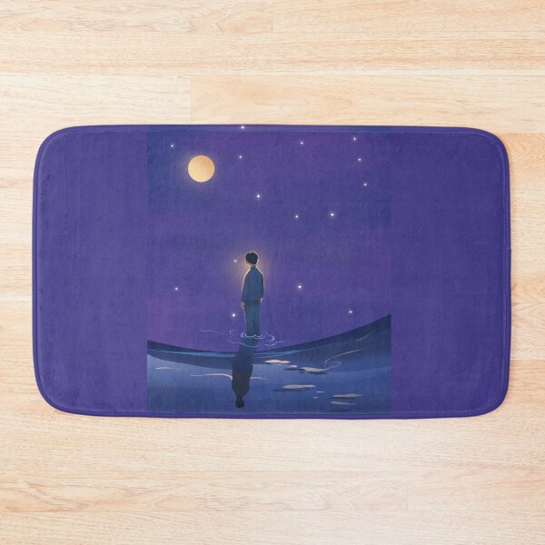 Item preview, Vintage Anime Boy Under Moonlit Starry Sky Fine Landscape  designed and sold by Rehnair.