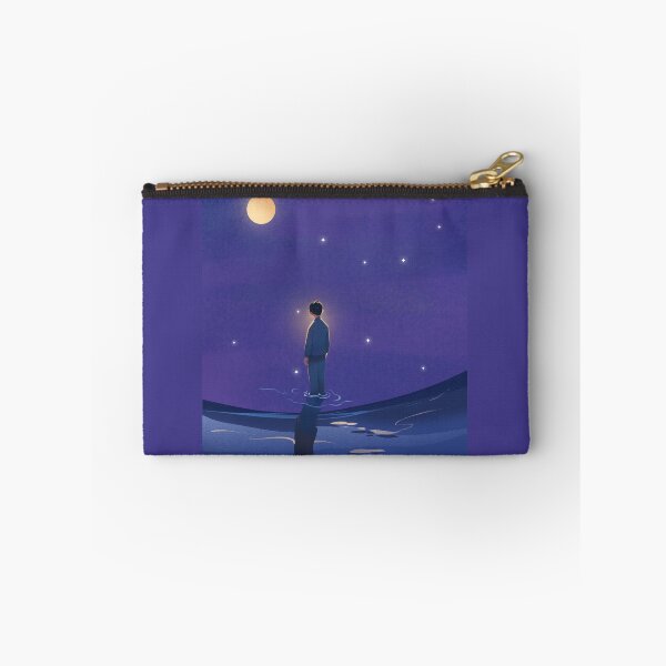 Item preview, Vintage Anime Boy Under Moonlit Starry Sky Fine Landscape  designed and sold by Rehnair.