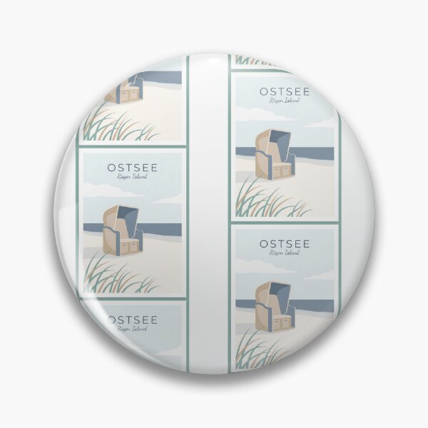 Item preview, Ostsee Rügen Island - Minimalist Strandkorb Beach Poster designed and sold by Digital Dreams Arts.