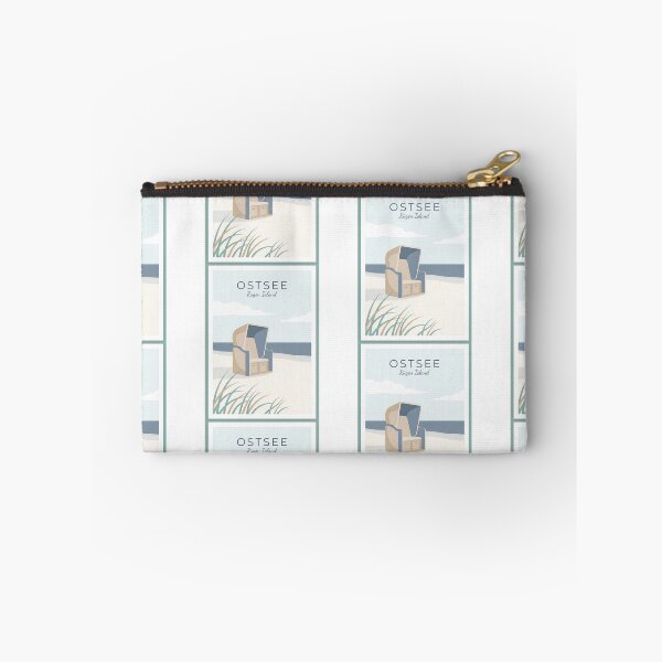 Item preview, Ostsee Rügen Island - Minimalist Strandkorb Beach Poster designed and sold by Digital Dreams Arts.