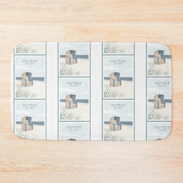 Item preview, Ostsee Rügen Island - Minimalist Strandkorb Beach Poster designed and sold by Digital Dreams Arts.
