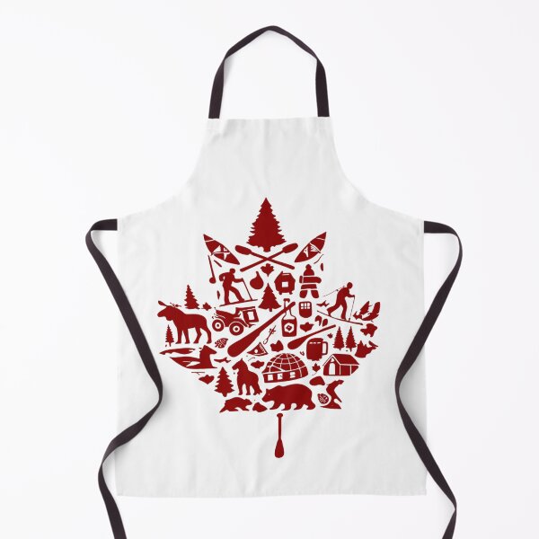 Item preview, Canada Maple Leaf Canadian Wilderness Moose Bear Canoe Nature designed and sold by Thread&Fable.