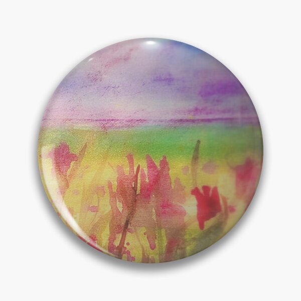 Item preview, Landscape Of Meadow And Distant Mountains designed and sold by Whispering Grace Studio.