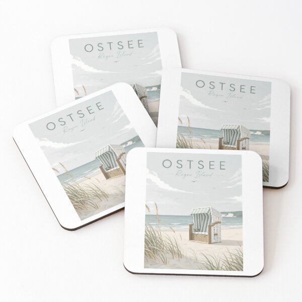 Artikelvorschau, Rügen Ostsee Strandkorb Coastal Boho Strandkorb Art.-Nr entworfen und verkauft von Digital Dreams Arts.