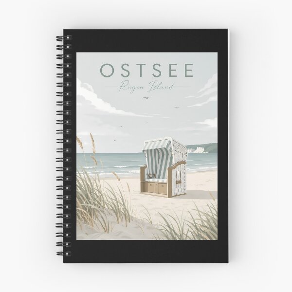 Item preview, Rügen Ostsee Strandkorb Coastal Boho Beach Chair Art designed and sold by Digital Dreams Arts.