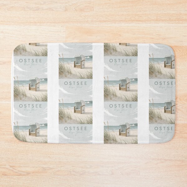 Item preview, Rügen Ostsee Strandkorb Coastal Boho Beach Chair Art designed and sold by Digital Dreams Arts.