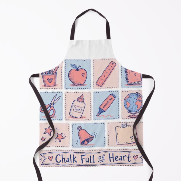 Item preview, Chalk Full of Heart School Supplies designed and sold by LinaDesign Store.