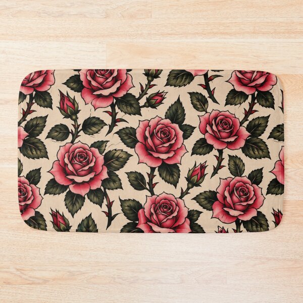 Item preview, Traditional Rose Flash – Vintage Tattoo Pattern designed and sold by ITSimagination.