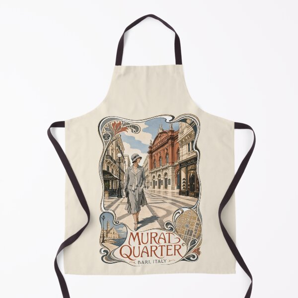 Item preview, Murat Quarter, Bari, Italy [Ink and Gouache Illustration] designed and sold by elektronen.