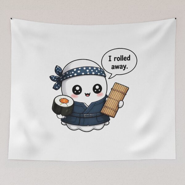 Item preview, Ghostly Sushi Master designed and sold by Icareis-Studios.
