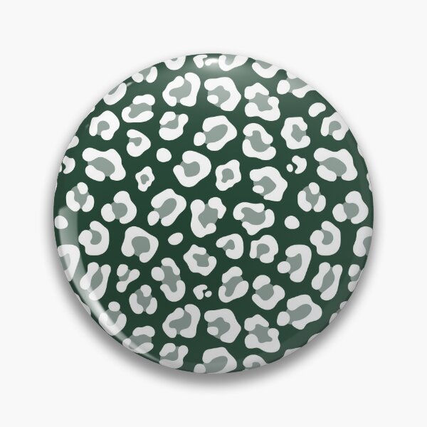 Item preview, Forest Green and White leopard print designed and sold by pattern-archive.