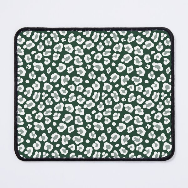 Item preview, Forest Green and White leopard print designed and sold by pattern-archive.