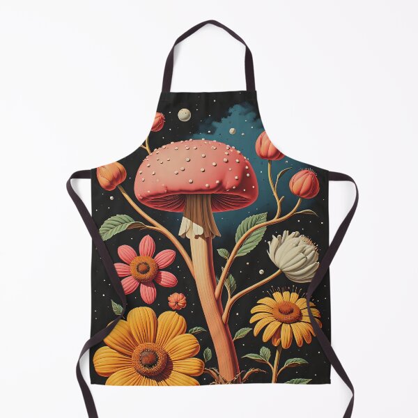 Item preview, Magic mushroom and flowers in the Starlight Forest designed and sold by Mianku | Für das Leben.