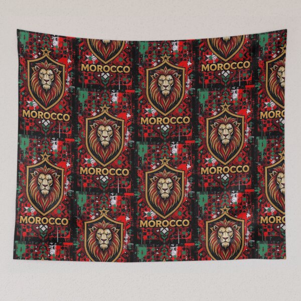 Item preview, Morocco Atlas Lion Crest T-Shirt designed and sold by djovan.