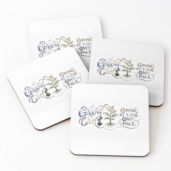 Item preview, Grow at Your Own Pace – Botanical Motivational Art designed and sold by idkal.