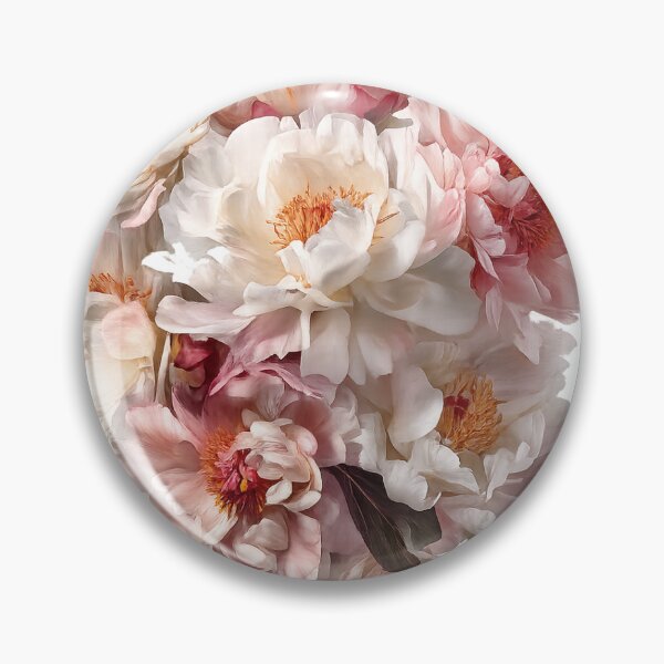 Item preview, Floating Peony Bloom Luxury Botanical T-Shirt designed and sold by SoftMuse Designs.