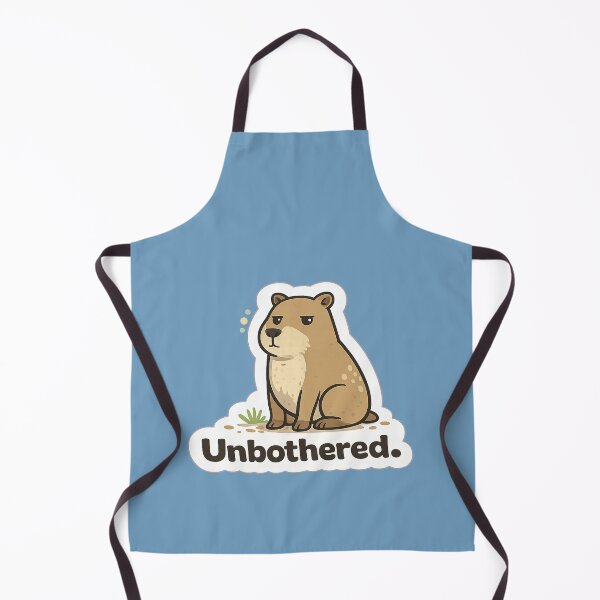 Item preview, Unbothered. Capybara Meme | Deadpan Animal Sticker Design designed and sold by BabyStark.