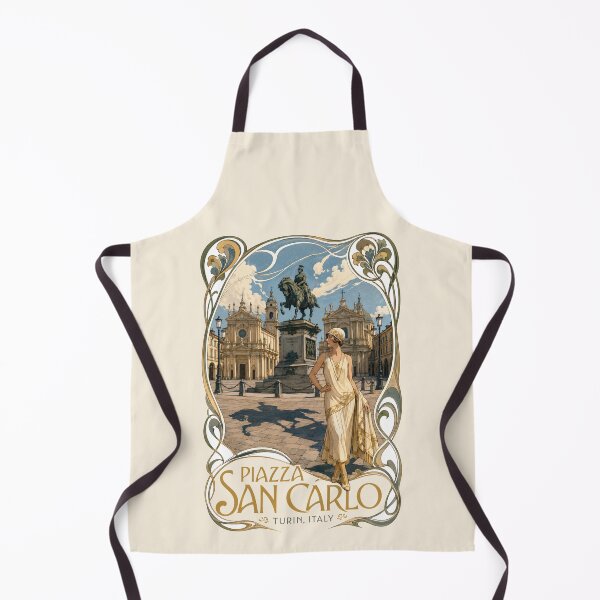 Item preview, Piazza San Carlo, Turin, Italy [Ink and Gouache Illustration] designed and sold by elektronen.