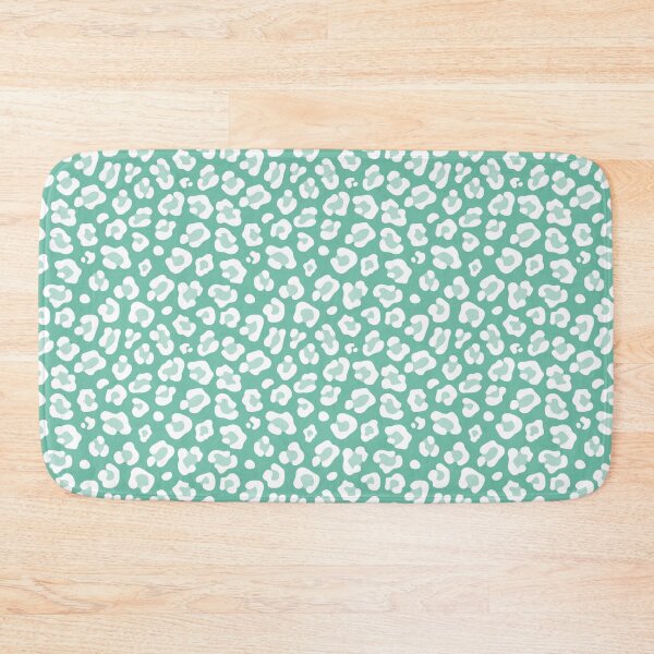Item preview, Pastel Green And White Leopard Print designed and sold by pattern-archive.