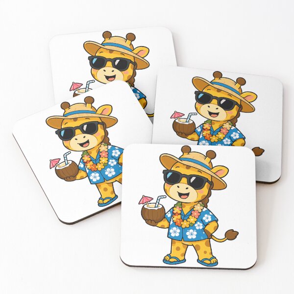 Item preview, Cute Summer Vacation Giraffe Cartoon designed and sold by Krincydigitalart.
