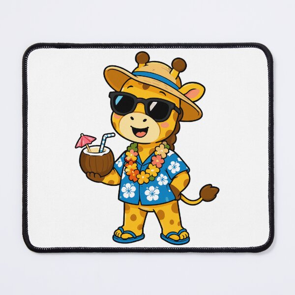 Item preview, Cute Summer Vacation Giraffe Cartoon designed and sold by Krincydigitalart.