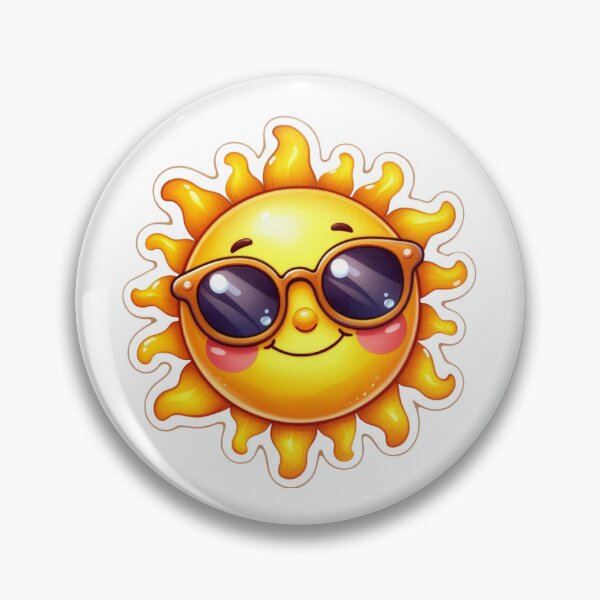 Item preview, Cute Smiling Sun Kawaii Sticker designed and sold by TrendHub-365.
