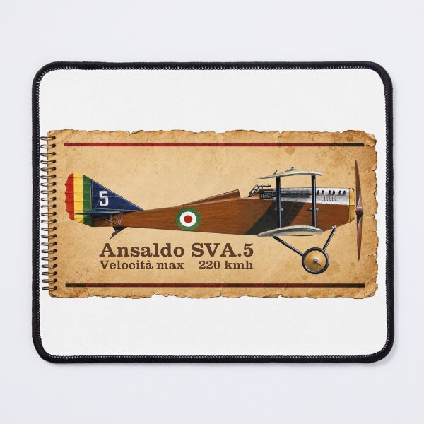 Item preview, Ansaldo SVA.5 Italian WWI Aircraft Vintage Aviation Diagram designed and sold by MilitaryMart.