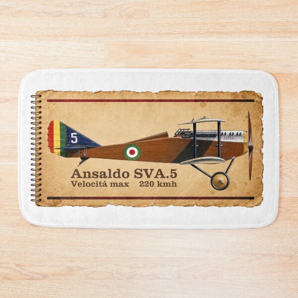 Item preview, Ansaldo SVA.5 Italian WWI Aircraft Vintage Aviation Diagram designed and sold by MilitaryMart.
