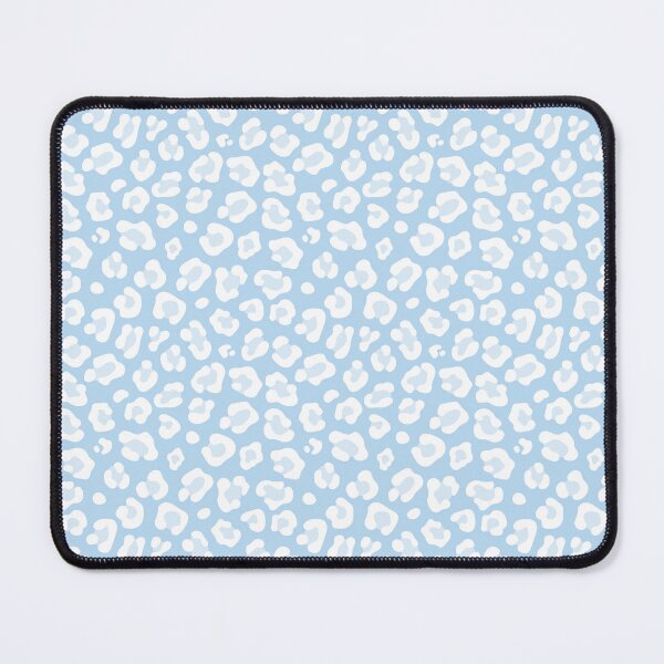 Item preview, Ice Blue and White leopard print designed and sold by pattern-archive.