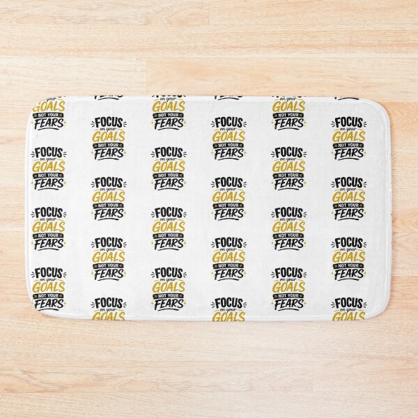 Item preview, Focus on Your Goals Not Your Fears – Motivational Quote Sticker designed and sold by Ishratparween11.