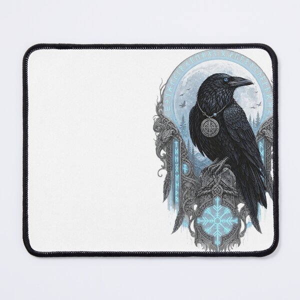 Item preview, Viking Raven with Vegvisir designed and sold by Ikbel Studio.