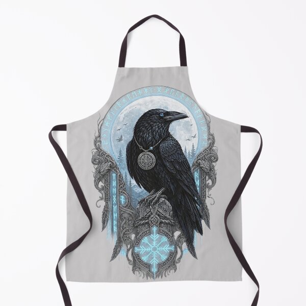 Item preview, Viking Raven with Vegvisir designed and sold by Ikbel Studio.