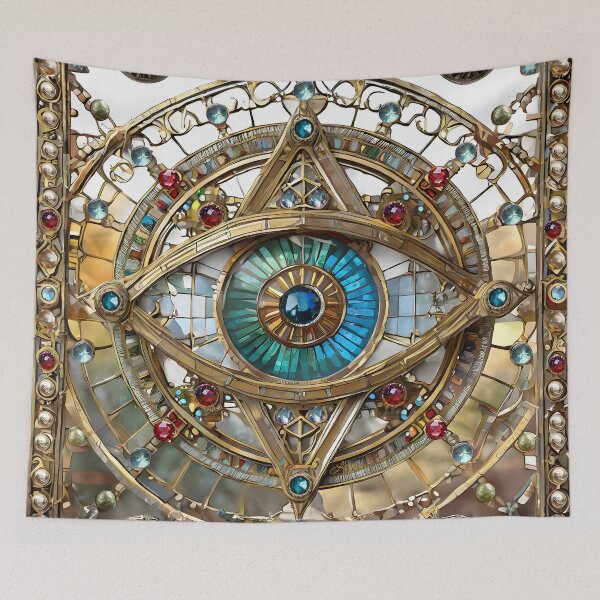 Item preview, Third Eye Ornate Window Pane designed and sold by Lee Hiller Designs.