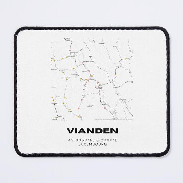 Item preview, Vianden Luxembourg Minimalist City Map Art Print designed and sold by RM-Journey.