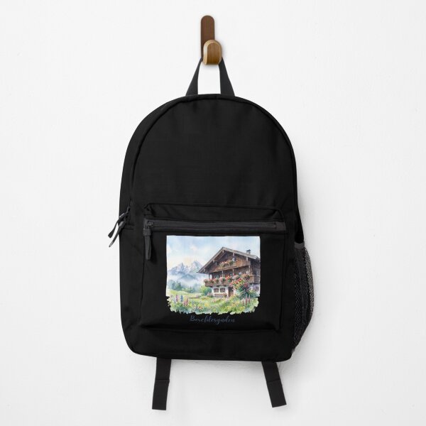 Item preview, Berchtesgaden Bavarian Chalet Watercolor Spring Alps Landscape designed and sold by Digital Dreams Arts.