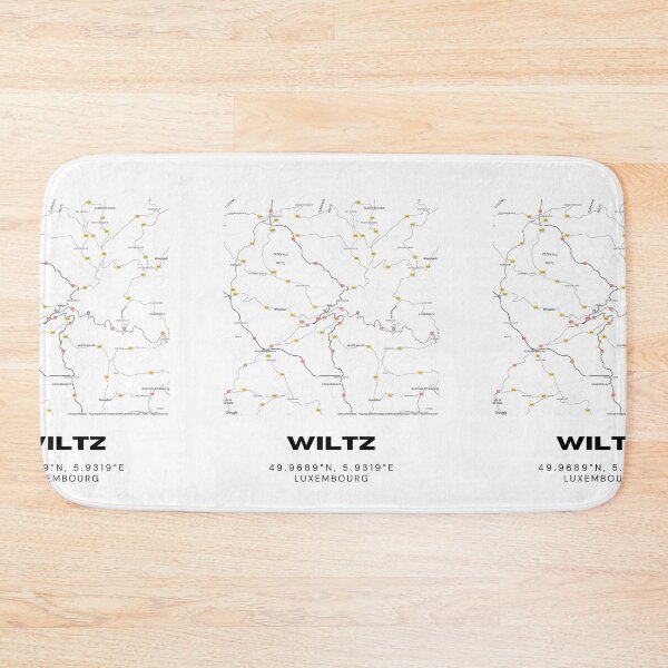 Item preview, Wiltz Luxembourg Minimalist City Map Art Print designed and sold by RM-Journey.