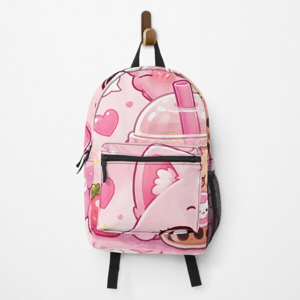 Item preview, Pink Kawaii Cat with Bubble Tea designed and sold by PixelMood Stickers.